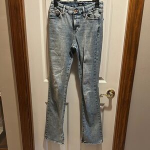 Express Skyscraper Blue Boot Cut Jeans Classic Denim